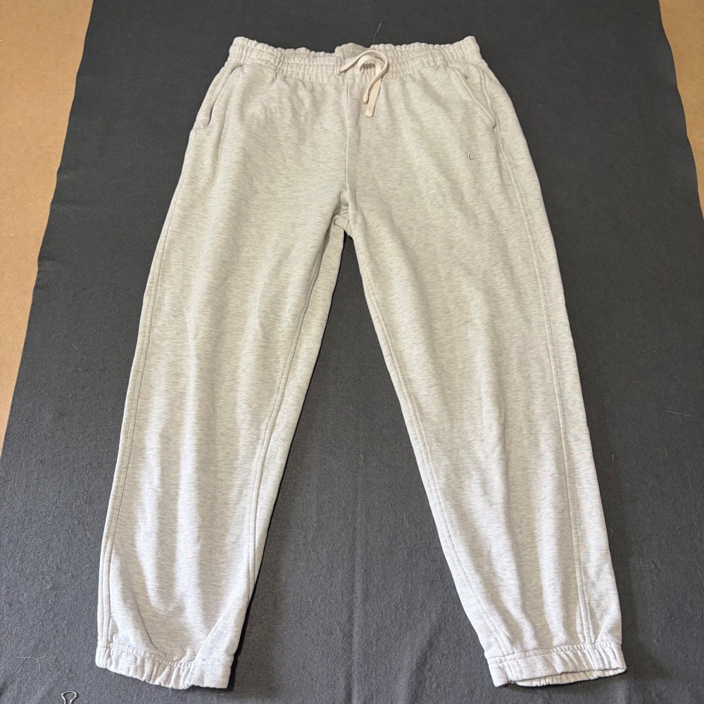 Everlane Track Sweatpants Women M Heather Grey Designer Cotton Warm Gorp Core
